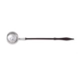AN EARLY GEORGE III SCOTTISH SILVER TODDY LADLE, ROBERT GORDON