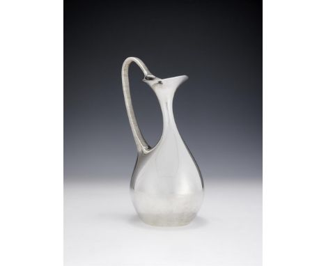 A DANISH SILVER COLOURED 978 PITCHER HENNING KOPPEL FOR GEORG JENSEN, DATE CODE FOR 2006 Sterling standard, with organic swun