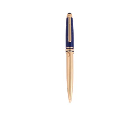 MONTBLANC, MEISTERSTÜCK, RAMSES II, 20164 A SPECIAL EDITION BALLPOINT PEN, NO. EK101038, CIRCA 1995Cap and Barrel: lapis lazu