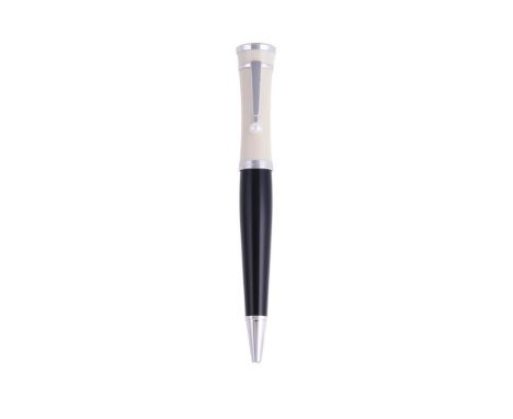 MONTBLANC, GRETA GARBO, 36121 A SPECIAL EDITION BALLPOINT PEN, NO. VL1362943, CIRCA 1997Cap and Barrel: tapering white resin 