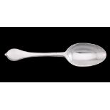 A WILLIAM III SCOTTISH SILVER DOGNOSE SPOON, WILLIAM CLERK
