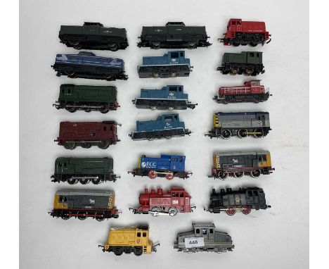 A selection of British and Continental Diesel model trains, by various manufacturers including Lima and Hornby.