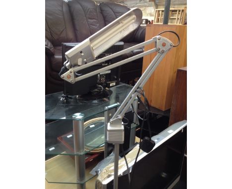 A MODERN ANGLED READING LAMP