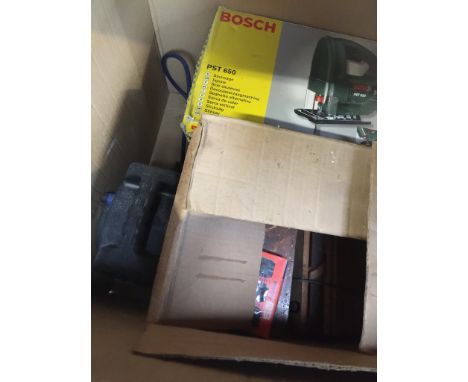BOX INC. BOSCH SANDER, JIGSAW, REBATE PLANES, CABLE REEL