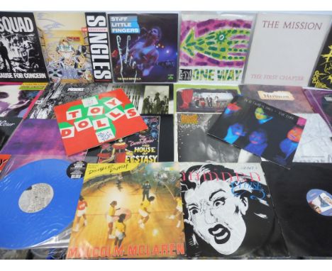 23 Punk, Post-Punk and Electronic albums and 12" vinyl including New Order, The Cure, Vice Squad, Stiff Little Fingers etc. 