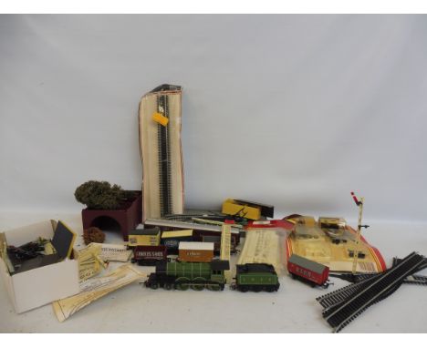 A quantity of loose model railway including locomotives etc.