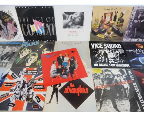 16 Punk, Post Punk and Rockabilly albums and 12" singles to include the Sex Pistols, The Dead Kennedys, Holiday in Cambodia, 
