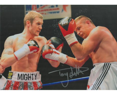 Tony Jeffries signed colour print 16x12 Inch Is a British former professional boxer who won a bronze medal in the 2008 Summer