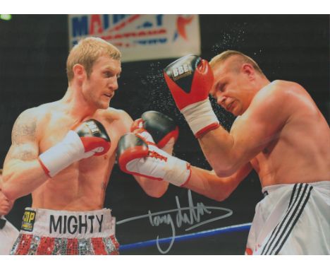 Tony Jeffries signed colour print 16x12 Inch Is a British former professional boxer who won a bronze medal in the 2008 Summer
