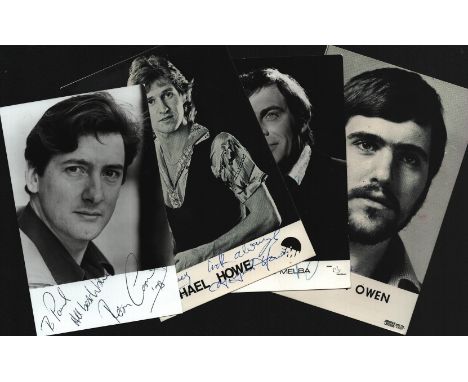 Entertainment. Michael Howe Actor And Composer Signed 6x4 inch Black And White Photo. Paul Melba signed 6x3 inch black and wh