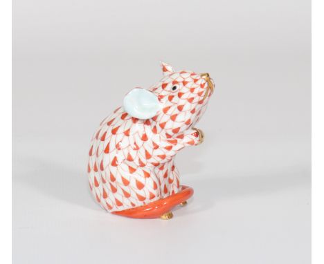 Herend Porcelain Mouse. Period XXth centuryPeriod: XXth - 20th centurySizes: H=60mm L=50mmWeight (K): 0,05kgAuthor / artist: 