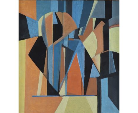 Kurt LEWY (1898-1963) Oil on panel "geometric composition"Period: XXth - 20th centurySizes: Cadre L=860mm H=930mm Panneau L=6