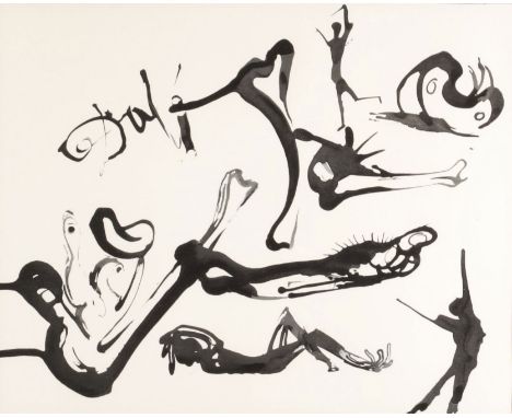 Salvador Dali. "Sketches of gestures" Lithograph. Signed "Dali". Dimensions: 40 x 32 cm.Period: XXth - 20th centurySizes: Cad