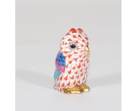 Herend Owl porcelain. Period XXth centuryPeriod: XXth - 20th centurySizes: H=50mm L=22mWeight (K): 0,022kgAuthor / artist: HE