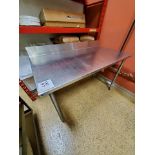 s/s table, 2-tier, 60x30 in.