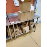 s/s table, 2-tier, 48x30 in.