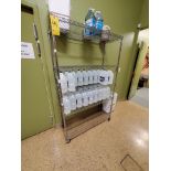 rack (metro-type) on casters, 48x18x72H in.