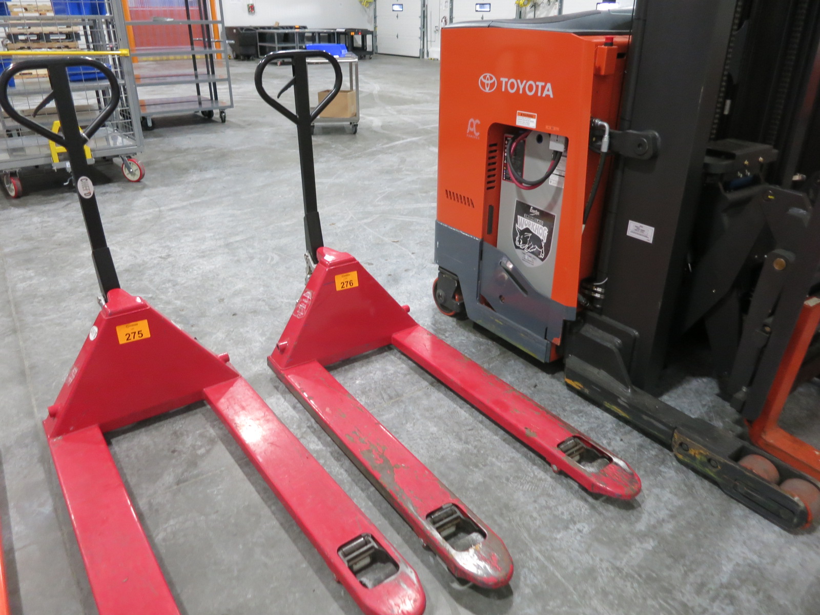 Uline pallet jack, model AC25, 5500 lb. cap. [Equipment Location 7909