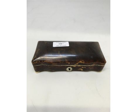 Victorian tortoiseshell spoon box