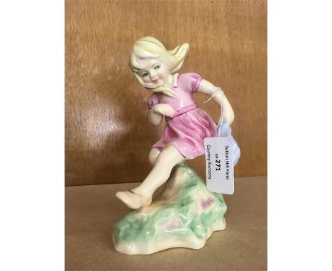 Royal Worcester figure month of the year March girl model number 3454