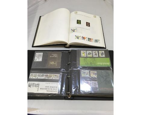 Book of first day Stamps and b Book of first day Covers and book of stock stamps 