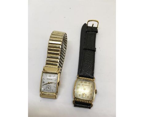2 Vintage Bulova Wrist Watches