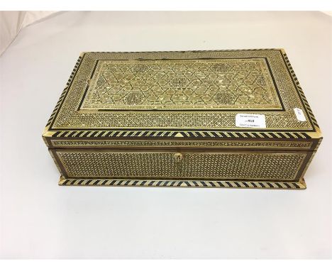 Mother of pearl inlaid Jewellery Box