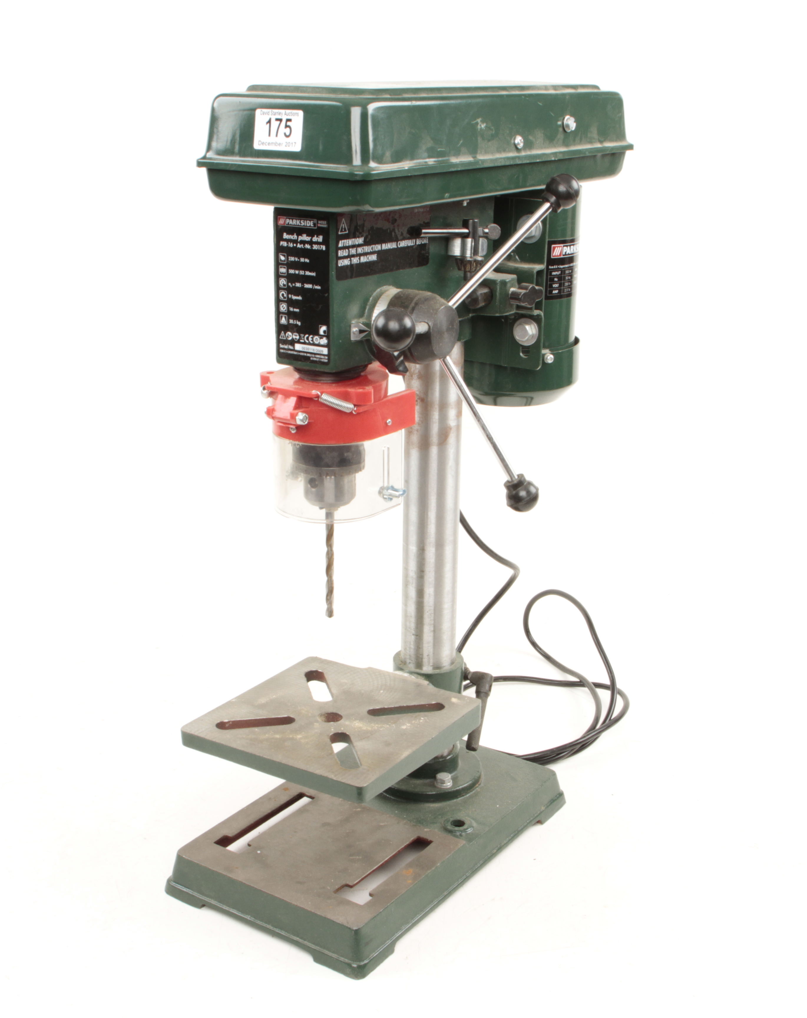 A PARKSIDE bench pillar drill 240V