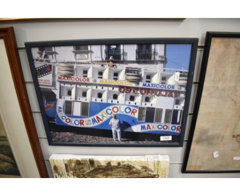 Robert Richfield (American b.1947-Present) A photograph of Maxicolour photography truck, Brasil?, framed under Perspex panel 