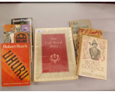 Quantity of First Edition volumes including one volume ' The Cathay Royal Story ', signed by the restaurant manager Harry Nic