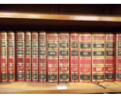 Twenty five volumes, ' Winston S. Churchill ', the complete works, Centenary First Edition with gilt tooled leather bindings,