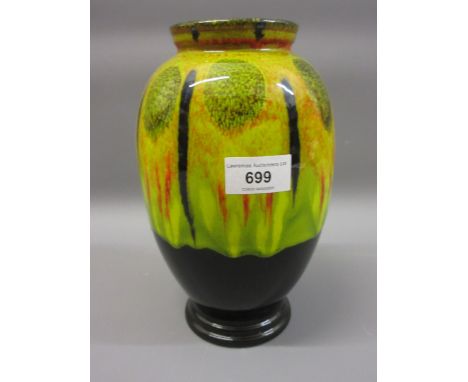 Poole pottery Safari pattern baluster form vase, 9ins high 