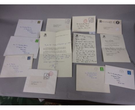 Collection of letters and greetings cards from Speaker Bernard Weatherill to Mrs K. Humphrey Newman, many with House of Commo
