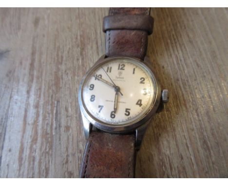 Mid 20th Century gentleman's Tudor Oyster wristwatch, the stainless steel case with champagne dial and Arabic numerals (not c