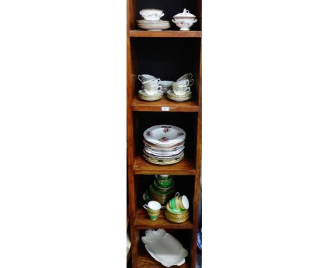 A quantity of porcelain and china tea sets, Coalport bowls and plates and a quantity of miscellaneous ceramic and porcelain c