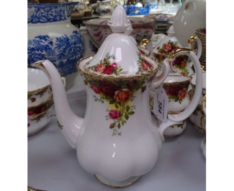 Royal Albert Old Country Roses tea service, coffee set, breakfast cups etc 