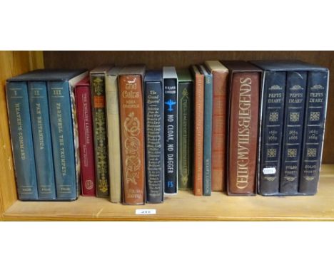 Folio editions of Pepys Diary, Celtic Myths &amp; Legends etc 