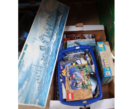 LEGO, Airfix, Japanese boat kits, and a Bagatelle etc 