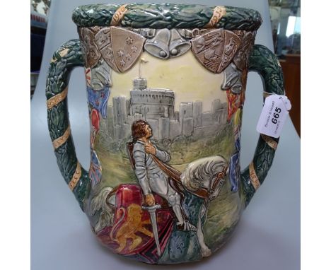 A limited edition loving cup, celebrating the Silver Jubilee of King George V 1935, no. 403/1000, height 7.25", with certific