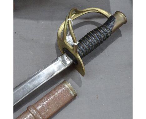 A United States Cavalry sword with scabbard 