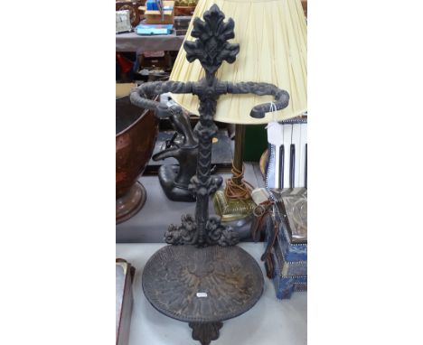 A Vintage cast-iron stick stand, 25.5" 