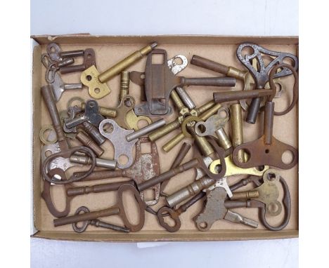 A collection of clock keys 