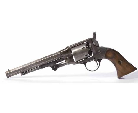 ROGERS AND SPENCER .44 SINGLE ACTION PERCUSSION ARMY REVOLVER 
with octagonal barrel, loading lever, six shot magazine, with 