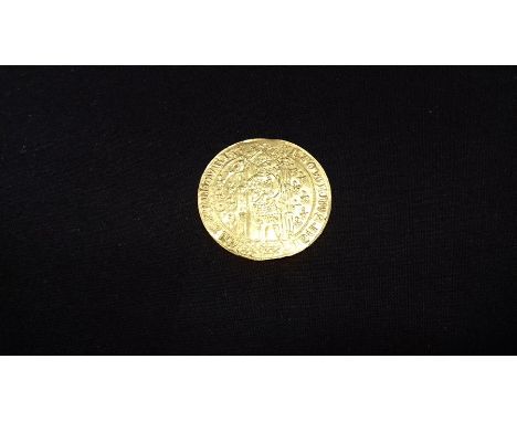 Raymond IV Prince of Orange Franc A Pied 1365.Obverse:- Raymond IV Standing Forward Holding a Sword and Long Sceptre Beneath 