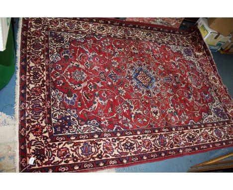 An old Persian Isfahan type Carpet, 58'' x 85''