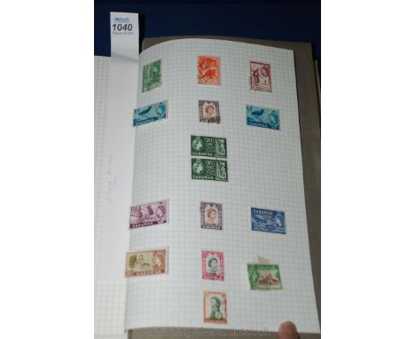 A British Empire and Commonwealth King Edward VI - Queen Elizabeth II in blue Stamp album, a broad mix with particular intere