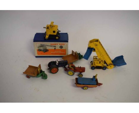 Mixed Lot: boxed Dinky Toy Coles mobile crane, model no 571, together with a further  Dinky Toy elevator loader, model no 964