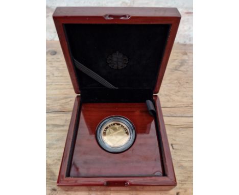 The Royal Mint, Bravery in the Skies RAF Centenary Spitfire 2018 UK £2 Gold Proof Coin, 22ct gold, 15.97gms,&nbsp; boxed with