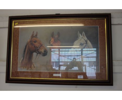 A framed print "We Three Kings"