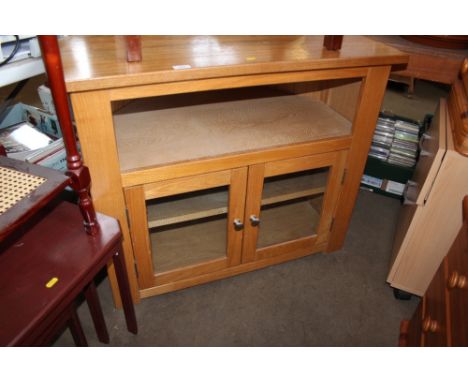 A light oak TV unit 